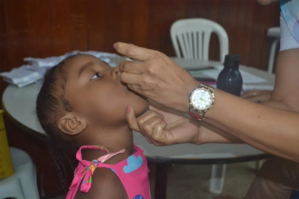 Campanha de Vacinação contra a poliomielite continua nas unidades de saúde