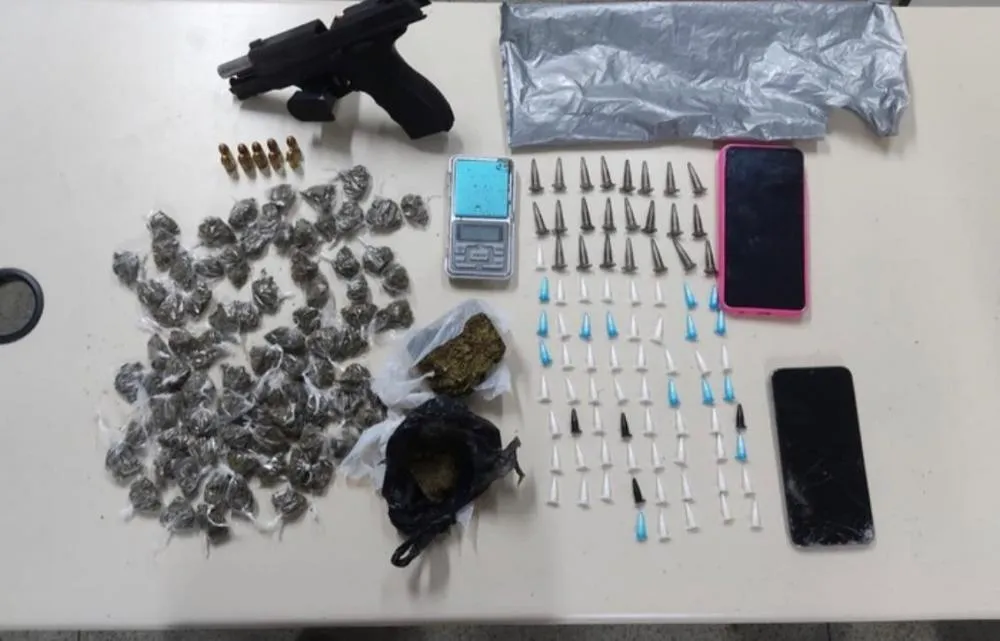 Policiais Militares prendem homem e droga após troca de tiros no Viveiros