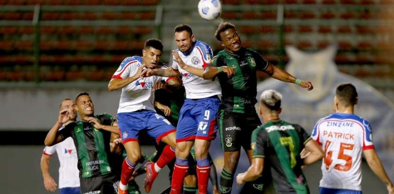 Bahia perde por 4 a 3 para o América-MG em casa e Vitória para o Bota Fogo fica a beira da Série C