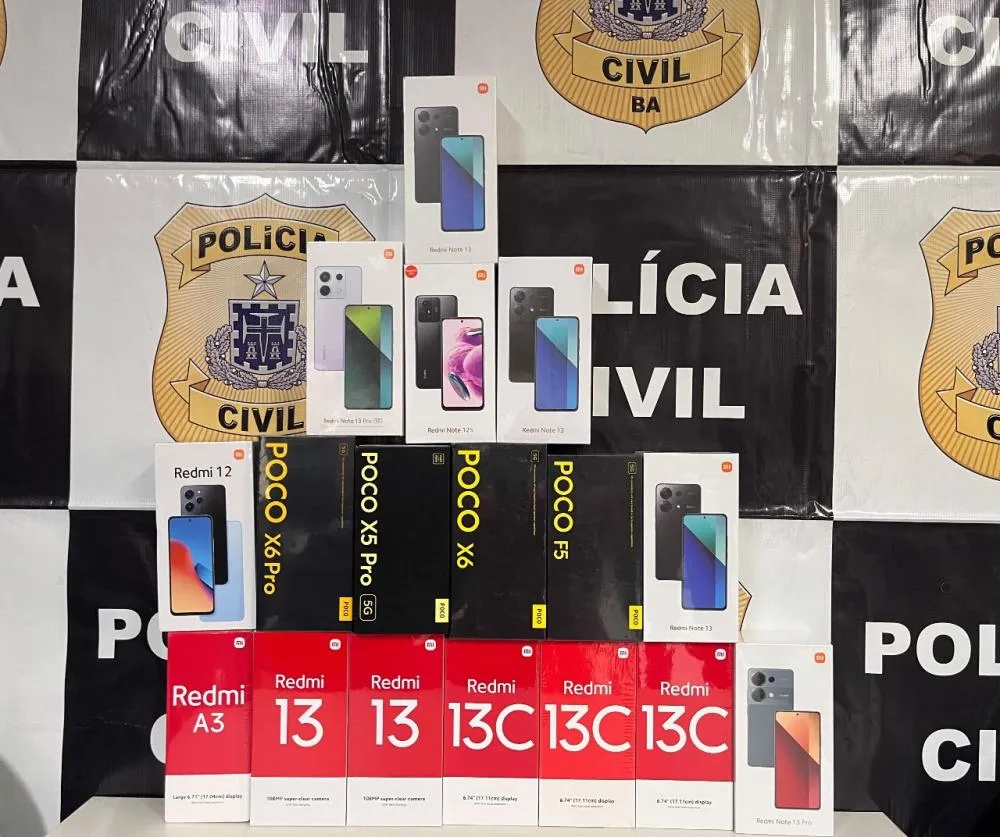 Polícia Civil apreende 17 celulares falsificados em Feira de Santana