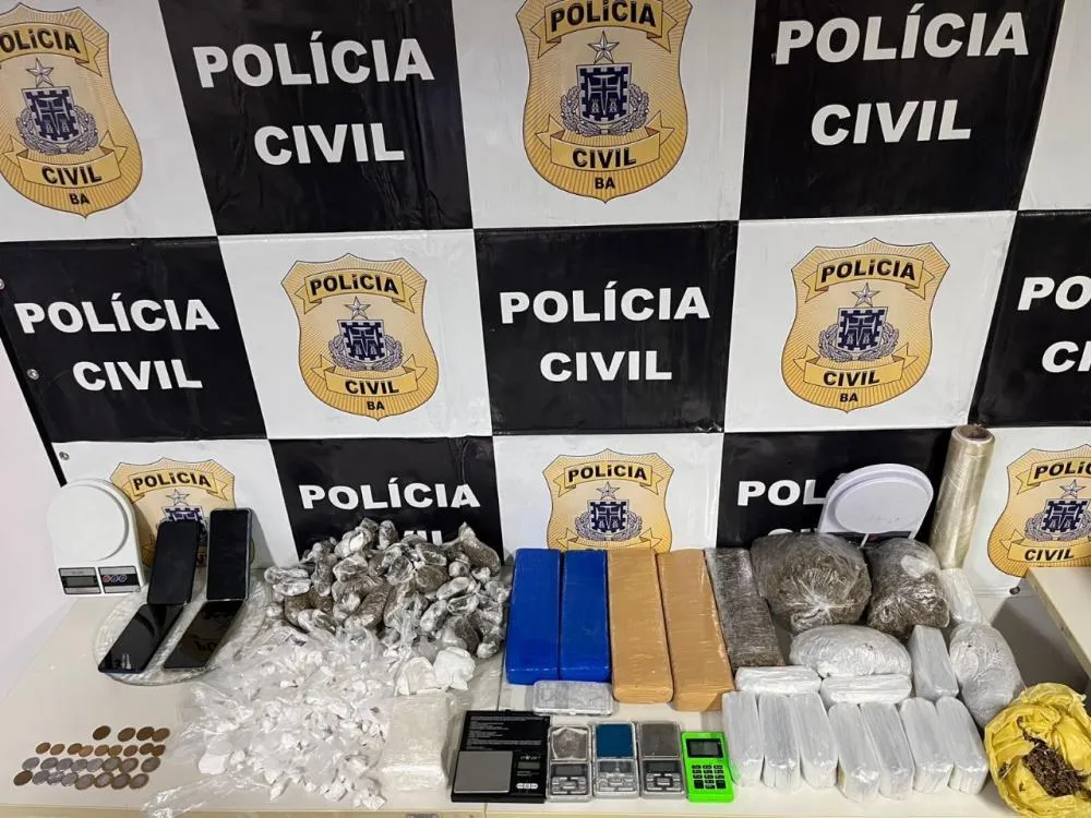 Homem é preso com grande quantidade de drogas em Feira de Santana