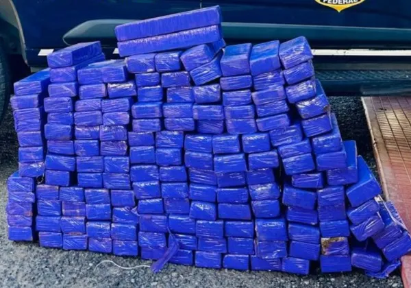 Homem é preso com 156 kg de maconha em veículo roubado