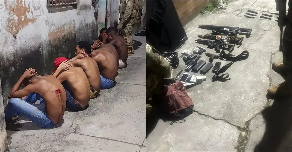 Em fuga, 7 homens são presos após fazerem refém dentro de casa em Pernambués