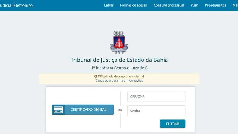 TJ-BA decreta fim de sistema eletrônico de processos na justiça baiana