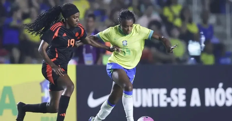 Em primeiro jogo após prata olímpica, Brasil empata com a Colômbia