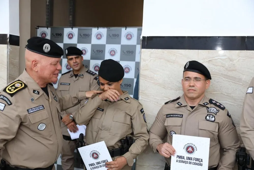 SD PM Lorena é homenageada durante Parada Geral no Quartel do Comando Geral.